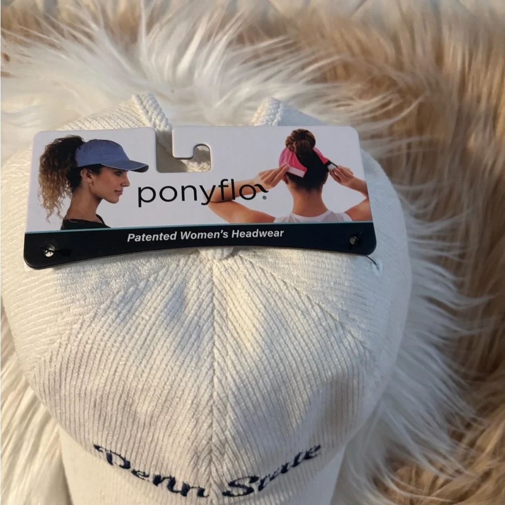 Pony Cream Cap with Embroidery